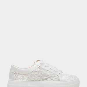 Betsey Johnson White Lace Sneakers